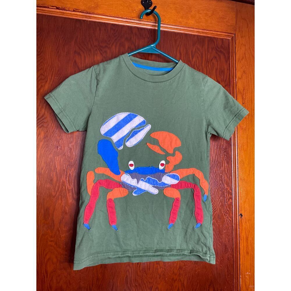 Mini Boden 7-8 Crab Ocean TShirt
